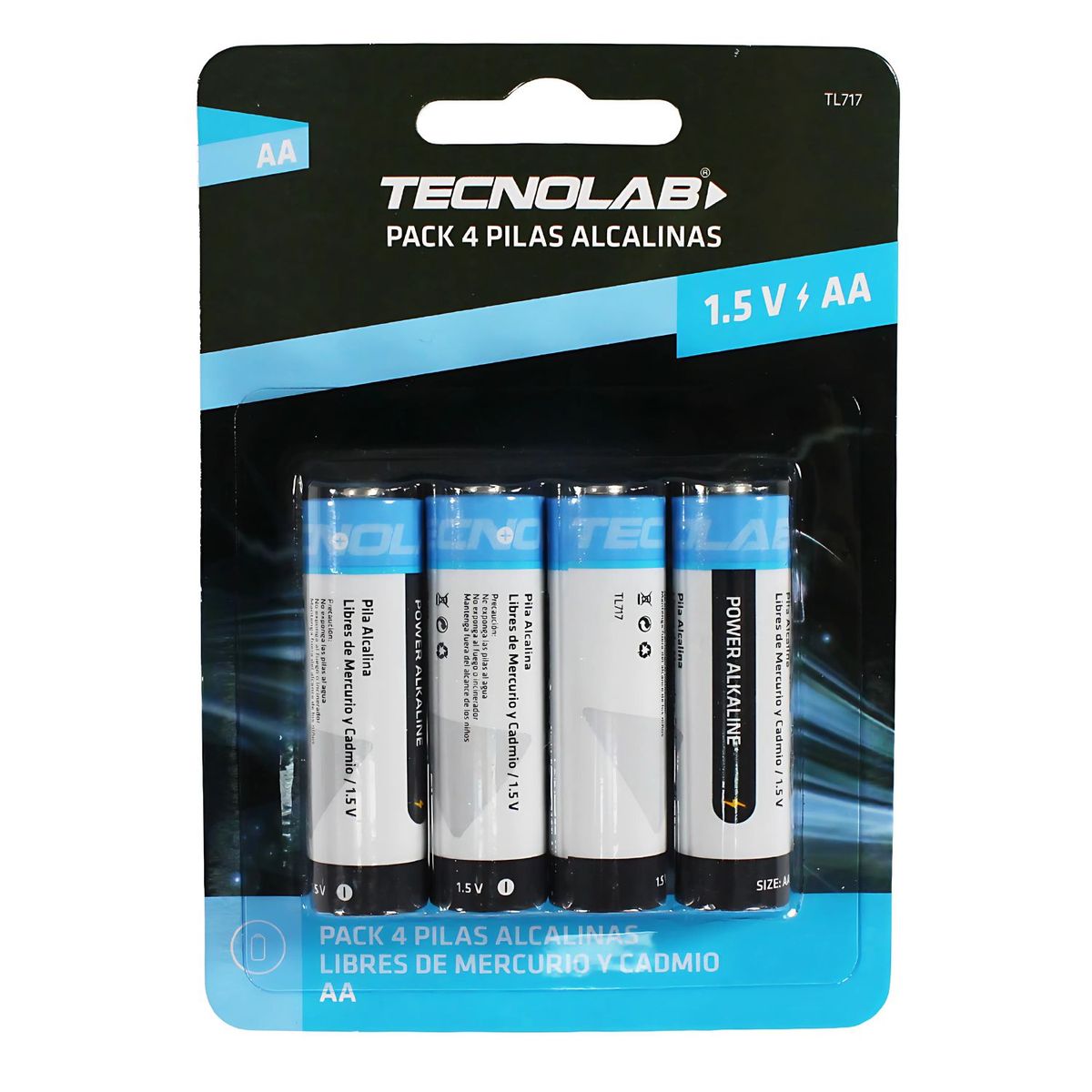 Pack 4 Pilas AA Alcalinas 2950mAh - PS, marca TECNOLAB - Foto Principal