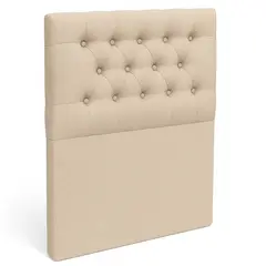 GENERICO - Respaldo De Cama 1.5 Plazas Beige Capitone