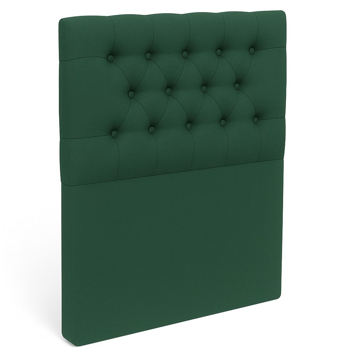 GENERICO - Respaldo De Cama 1.5 Plazas Verde Botella Capitone
