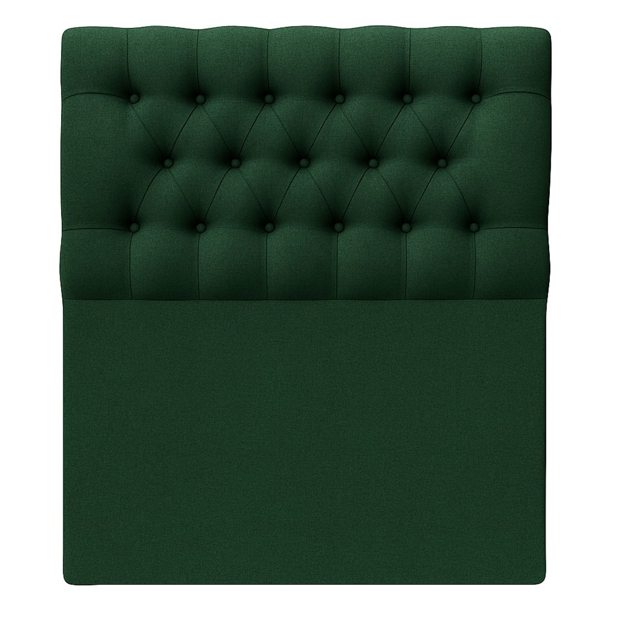 GENERICO - Respaldo De Cama 1.5 Plazas Verde Botella Capitone