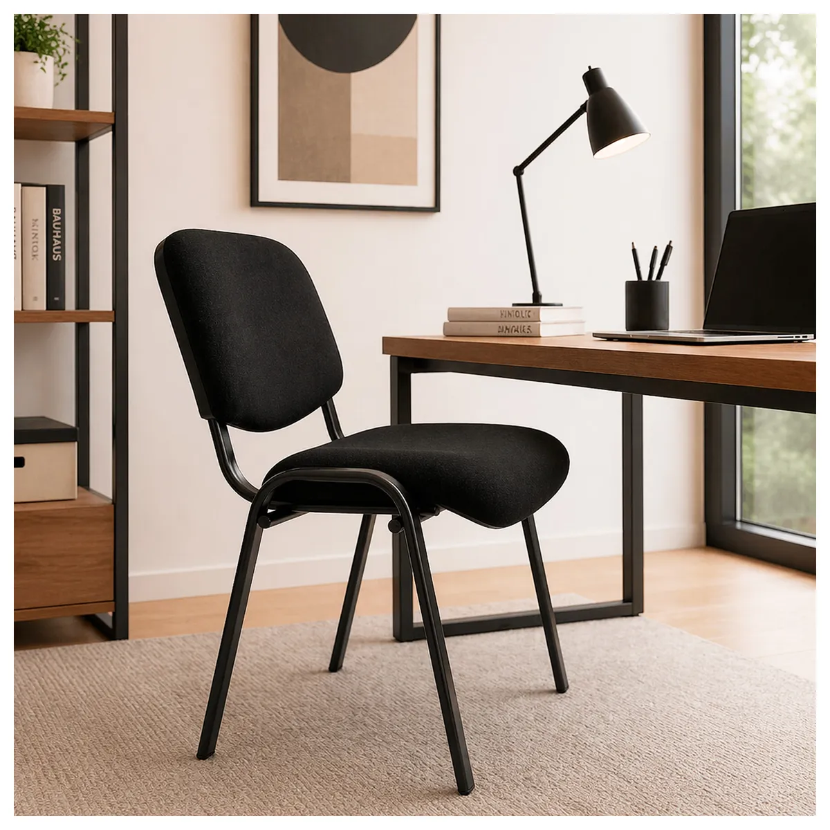 NOVAHUS - Silla de Visita ISO Confident Negra