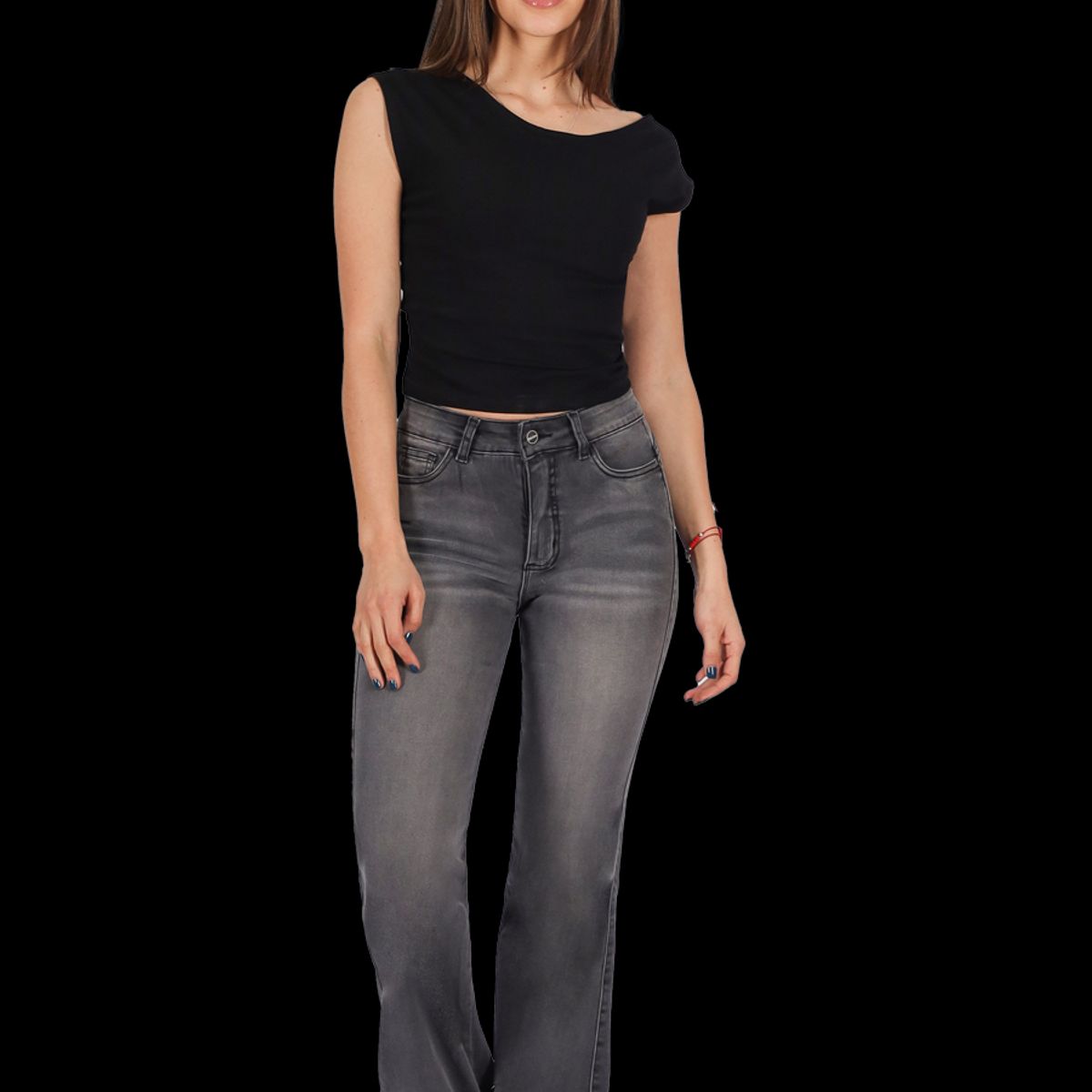 DIVINO JEANS - Jeans Polly IV Gris Divino Jeans