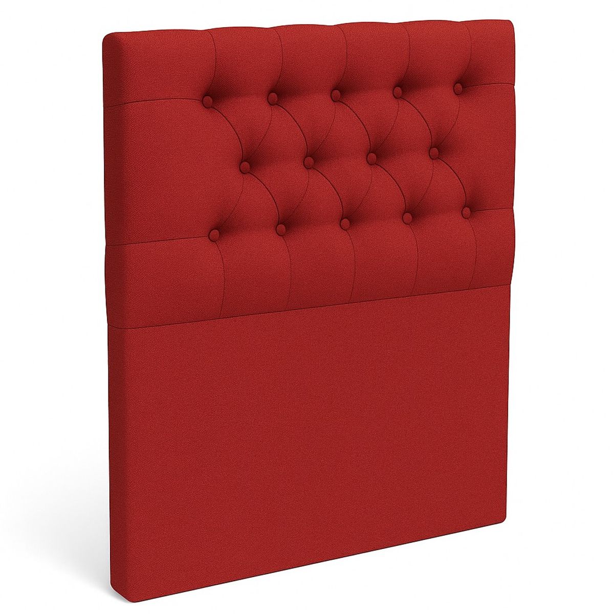 GENERICO - Respaldo De Cama 1.5 Plazas Rojo Capitone