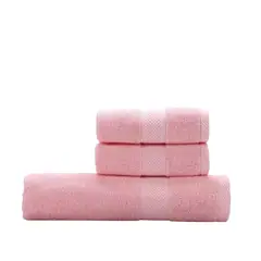 GENERICO - Set 3 Toallas De Baño y Manos 100% Algodón