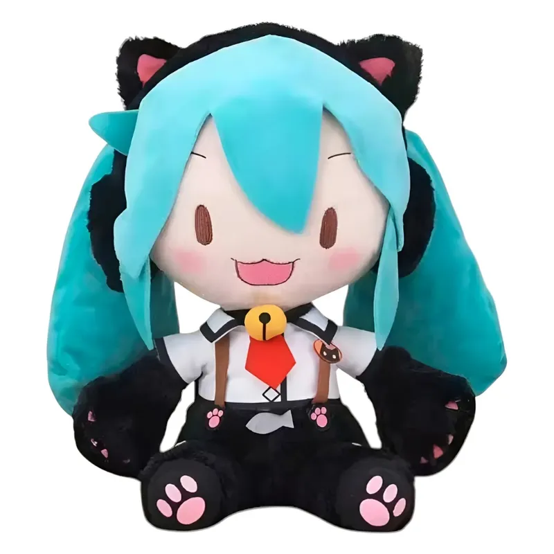 GENERICO - Peluche Hatsune Miku Cosplay Gato Muñeca Kawaii Vocaloid