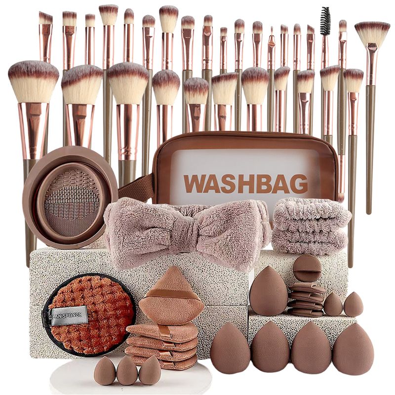 VERCI - Kit De Maquillaje Profesional 56 Piezas  Incluye 30 Brochas