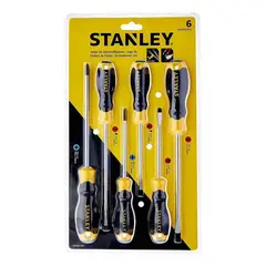 GENERICO - Juego 6 Destornilladores Cushiongrip Stanley Stmt66672-840