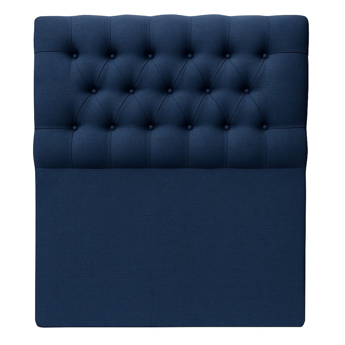 GENERICO - Respaldo De Cama 1.5 Plazas Azul Capitone