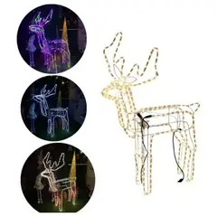 GENERICO - Reno Navideño 100cm Adornos Reno Navidad Solar Color Calido