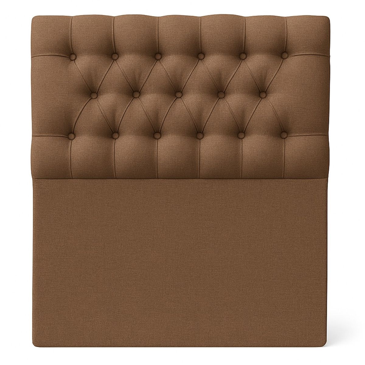 GENERICO - Respaldo De Cama 1.5 Plazas Cafe Capitone