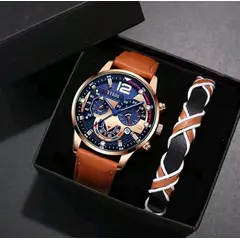 GENERICO - Pack reloj y pulsera para hombre