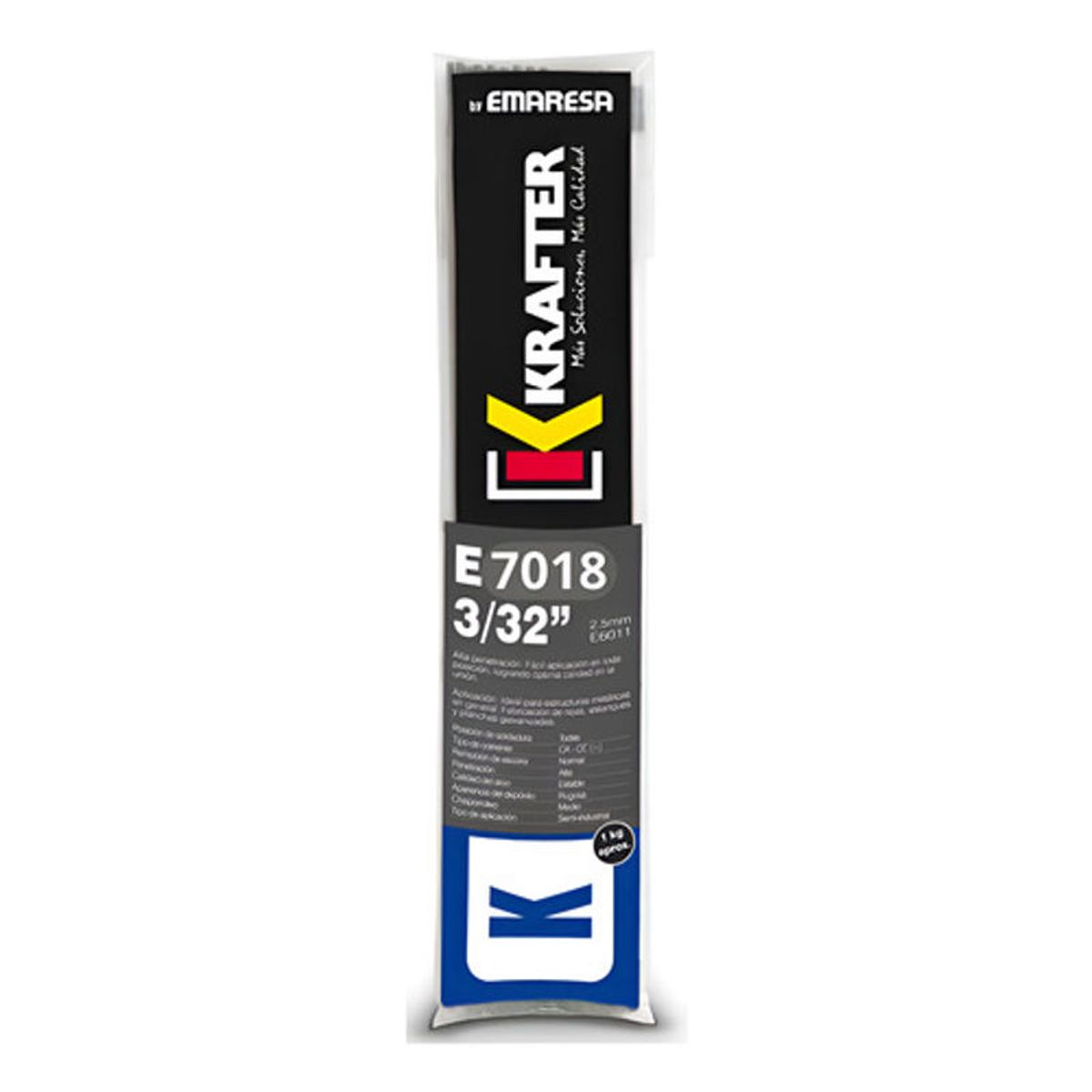 GENERICO - Electrodo Soldadura Krafter E7018 332 - 24mm 1 Kg