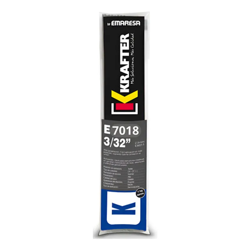 GENERICO - Electrodo Soldadura Krafter E7018 332 - 24mm 1 Kg