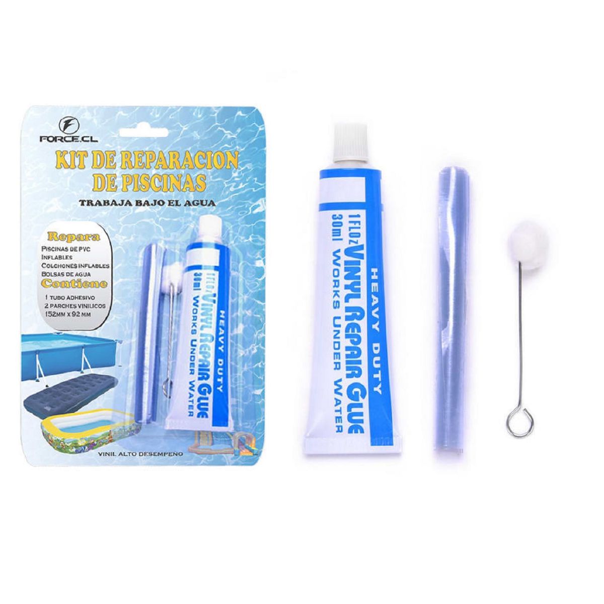 UNIVERSAL - Kit de reparación para piscinas