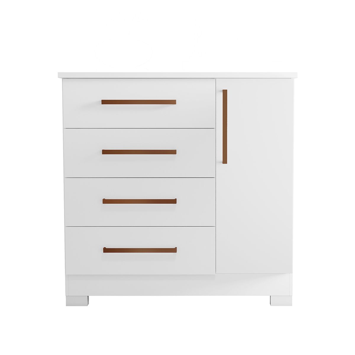 HOME MOBILI - Cómoda Nova Blanco  Flex Rosa