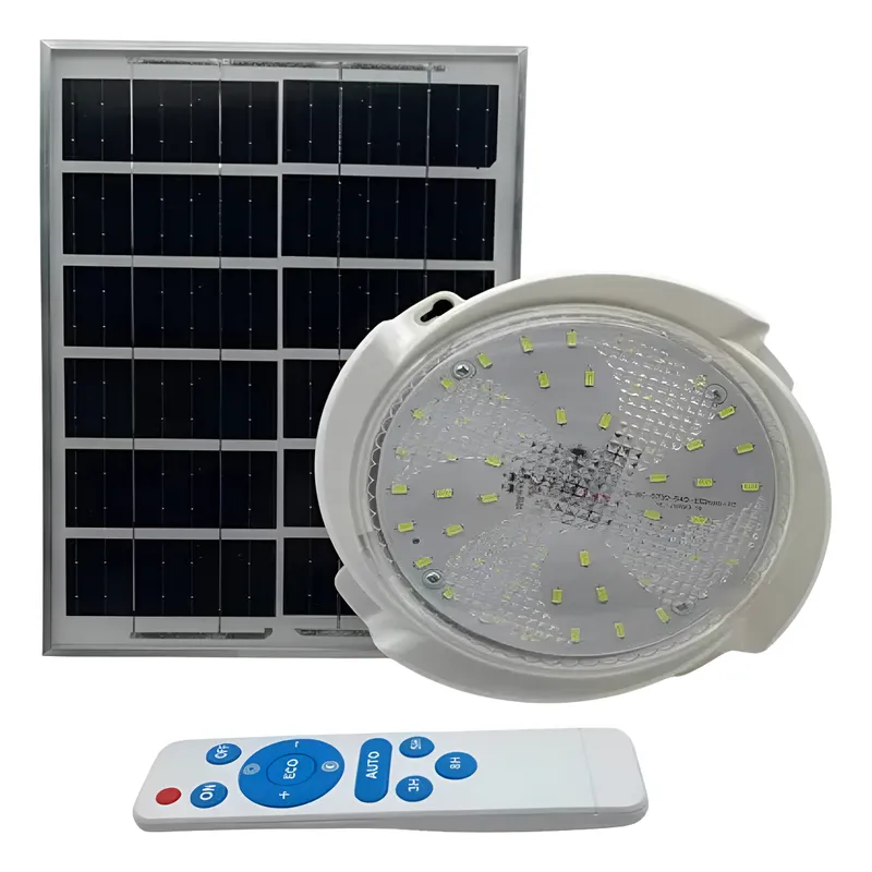 METEX - Lampara Plafon Redonda De Techo Solar 100w Blanco Frio