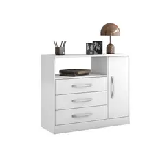 HOME MOBILI - Cómoda Aura 3 Cajones 1 Puerta
