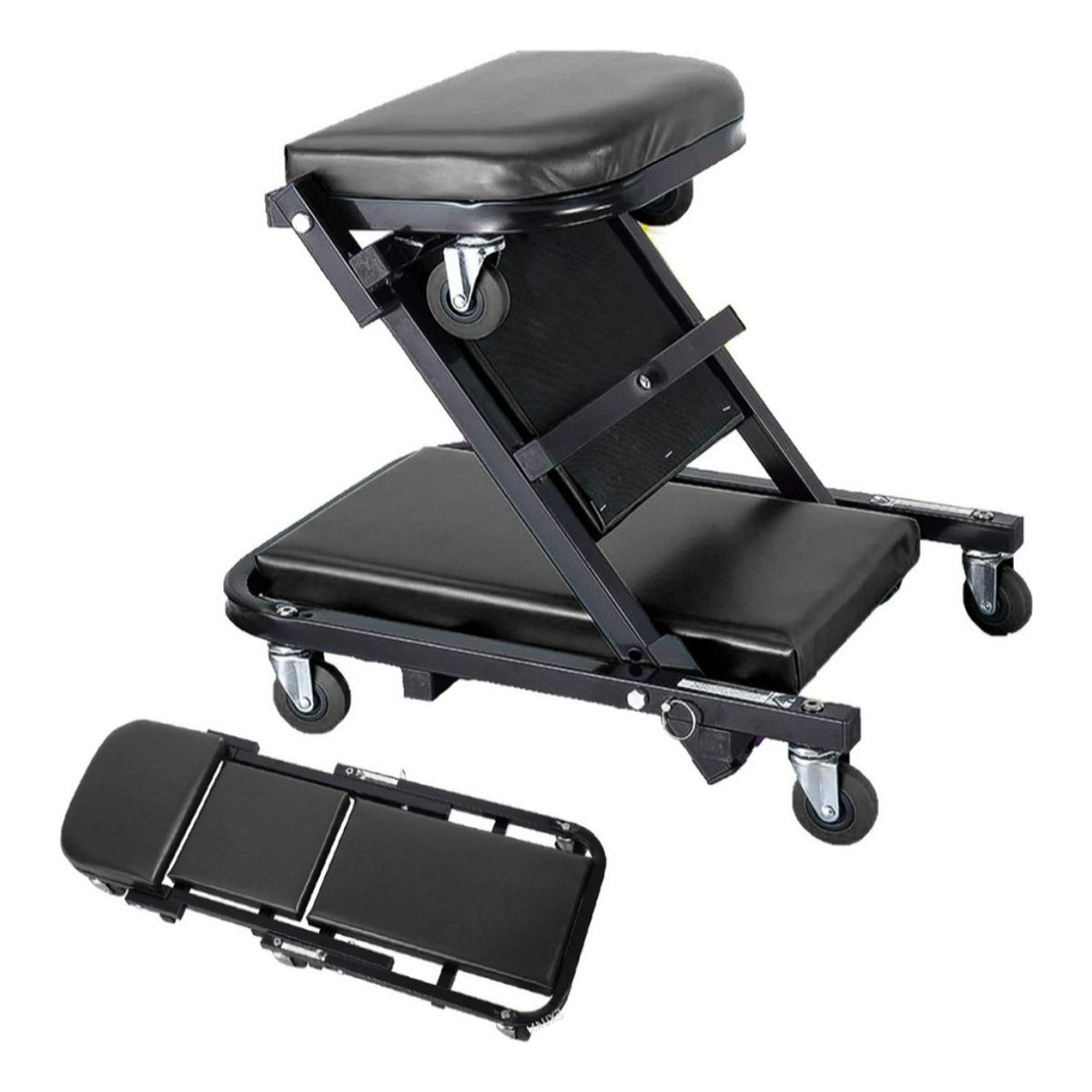 AUDOTO - Camilla Para Mecánicos De 36 Pulgadas 150 Kg 6 Ruedas