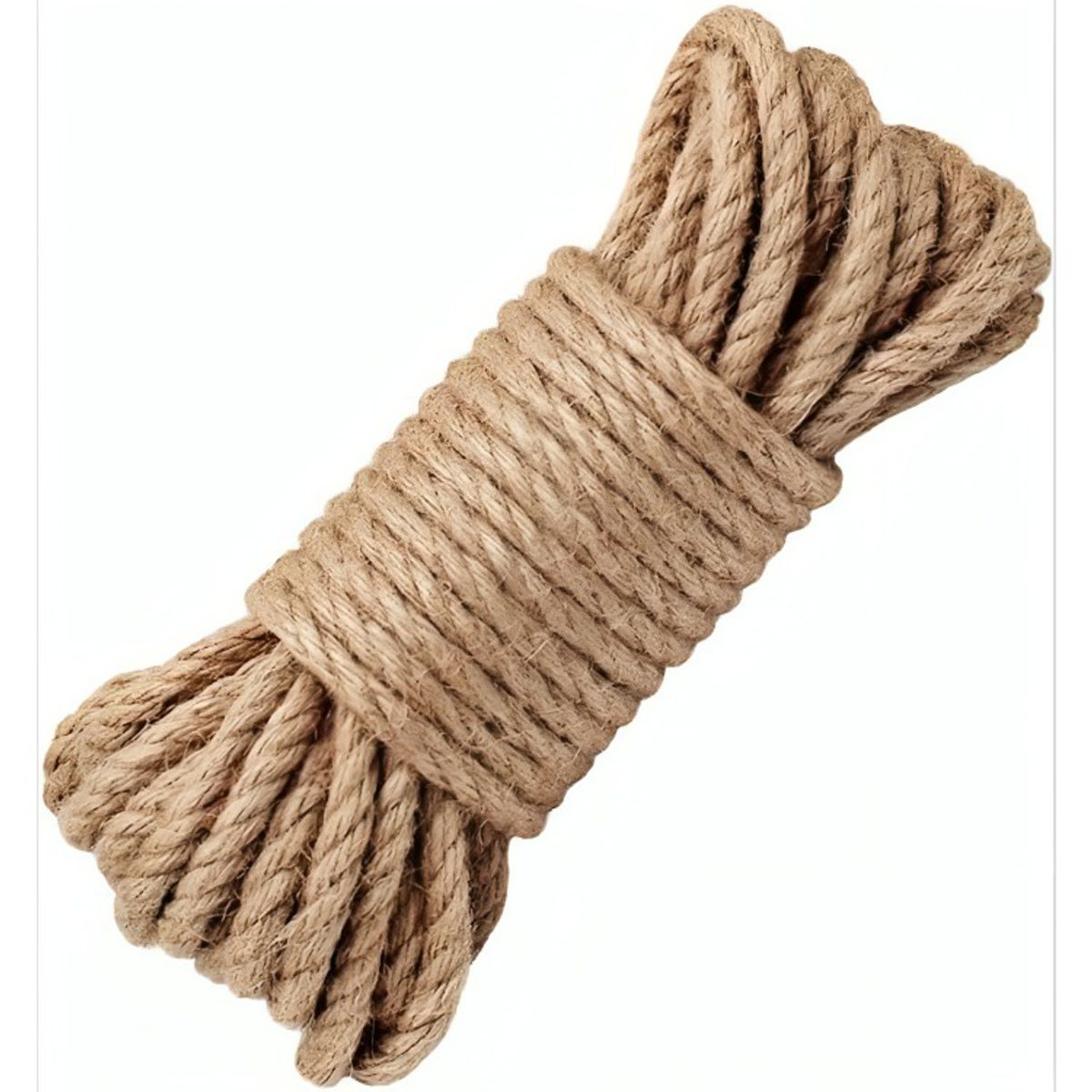 GENERICO - Cuerda Cañamo Yute 10 Mts 8 Mm Soga Decoración Artesanías