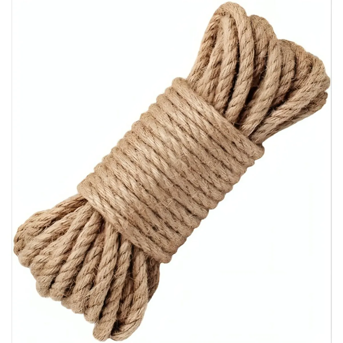GENERICO - Cuerda Cañamo Yute 10 Mts 8 Mm Soga Decoración Artesanías
