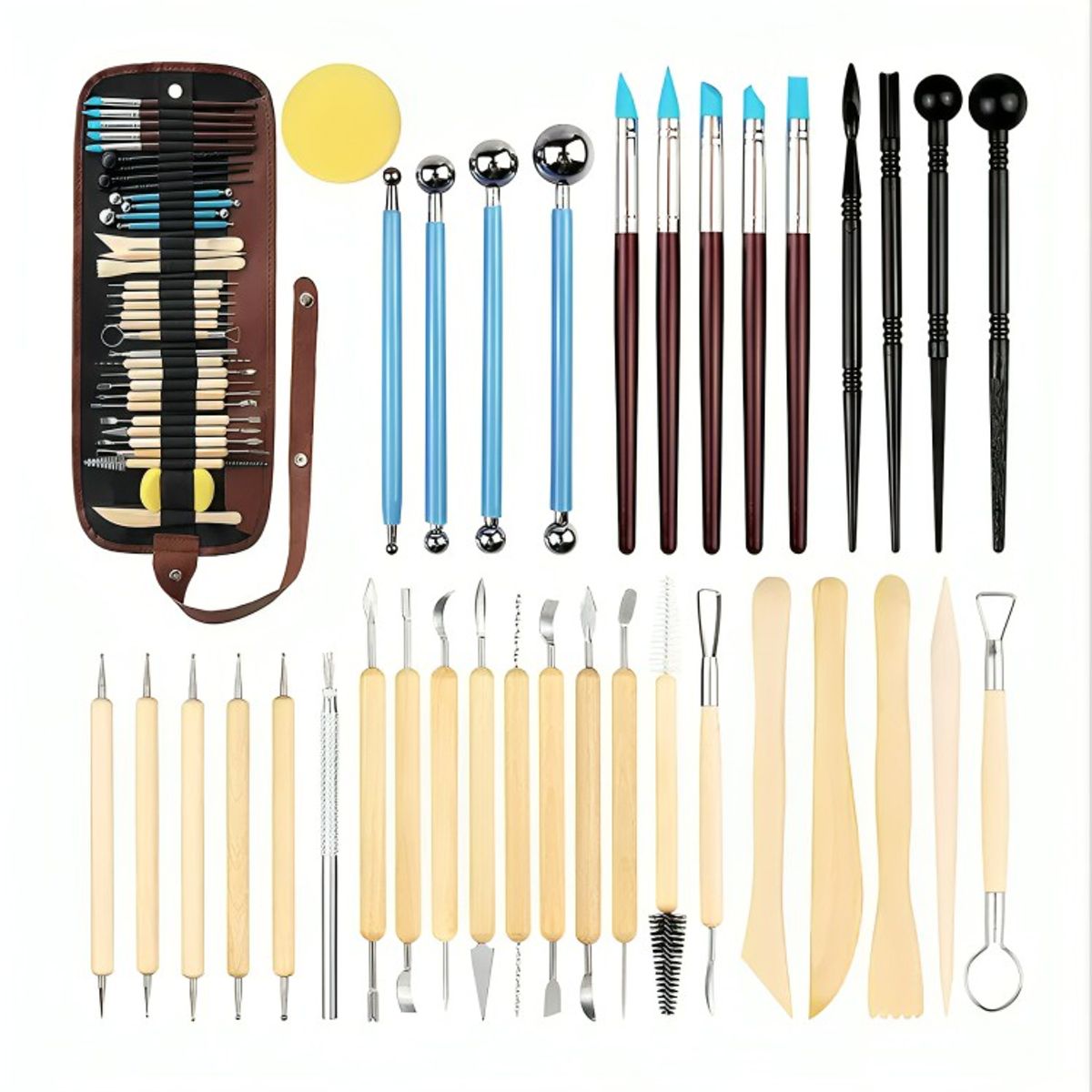GENERICO - Herramientas De Escultura De Cerámica De Arcilla 36 Piezas
