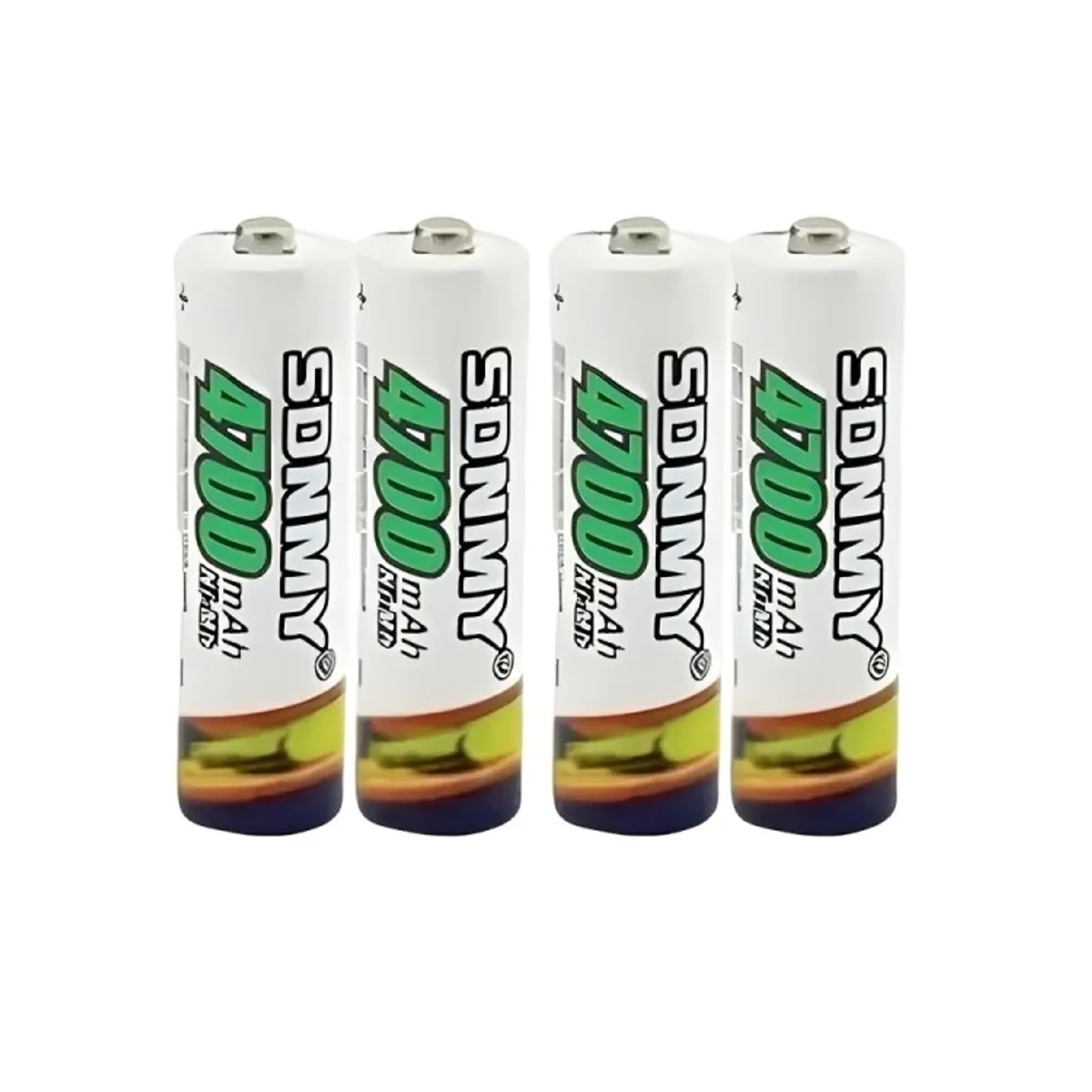 GENERICO - PILAS SDNMY AA SET X 4 PCS 12V RECARGABLE 4700 MAH