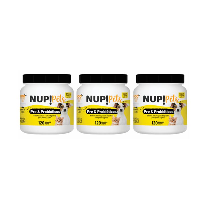 NUP - TRIO Pre y probiótico Pollo NUPPETS