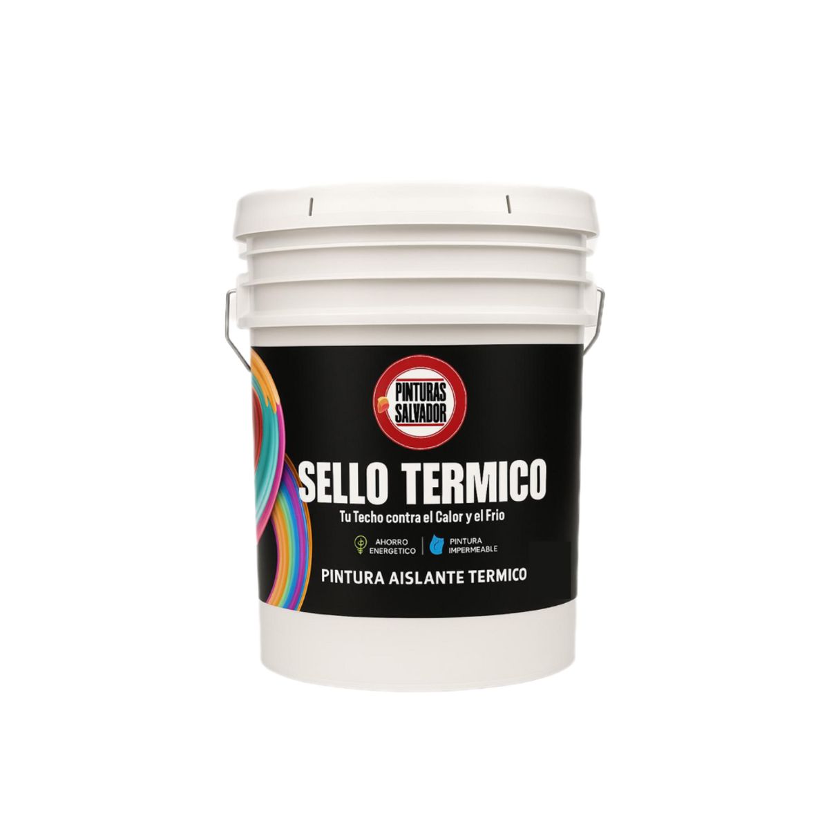 GENERICO - TINETA PINTURA SELLO AISLANTE TERMICO IMPERMEABLE 16LT BLANCO