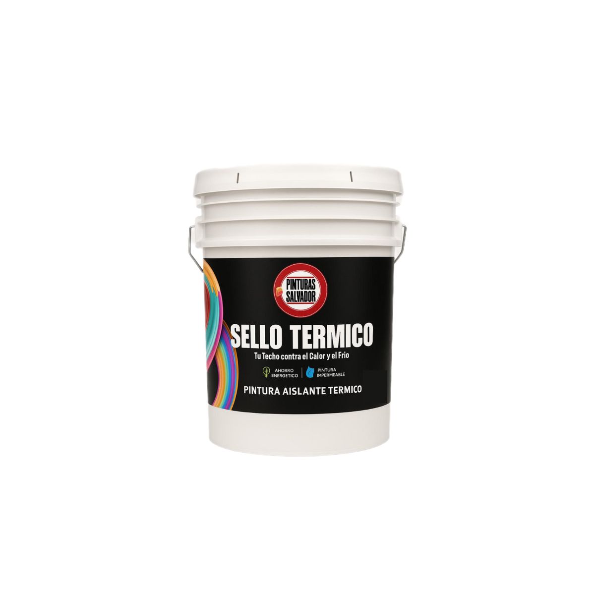 GENERICO - TINETA PINTURA SELLO AISLANTE TERMICO IMPERMEABLE 16LT BLANCO