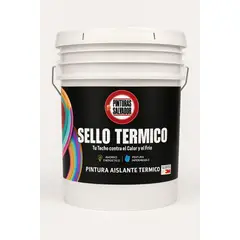 GENERICO - TINETA PINTURA SELLO AISLANTE TERMICO IMPERMEABLE 16LT BLANCO