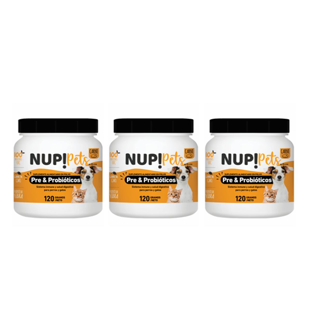 NUP - TRIO Pre&probiótico Carne NUPPETS
