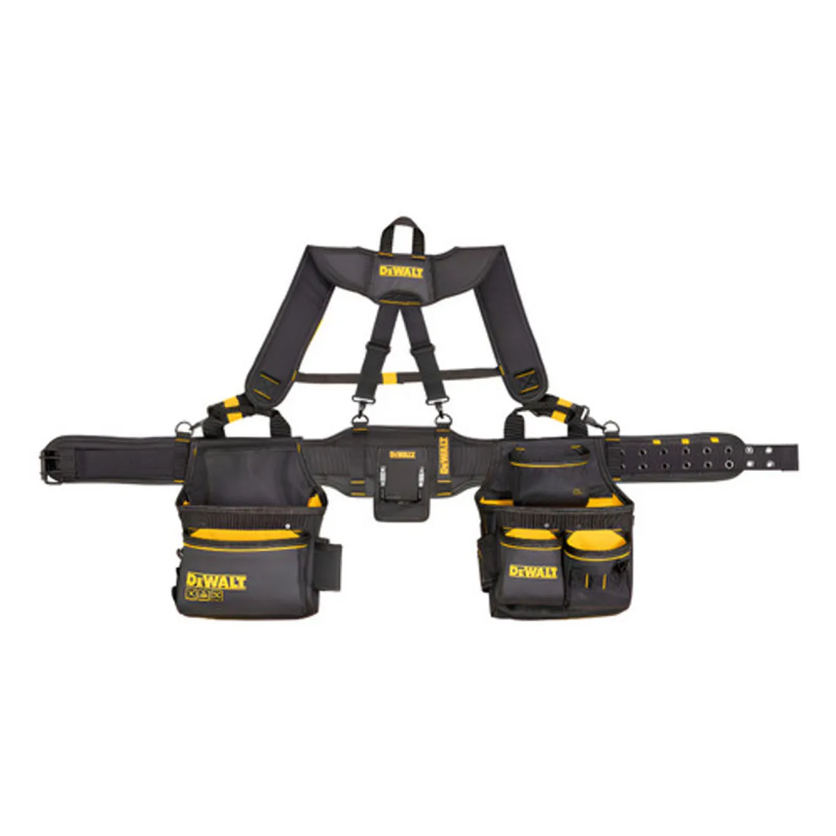 GENERICO - Cinturón Porta Herramientas Con Tirantes DeWalt