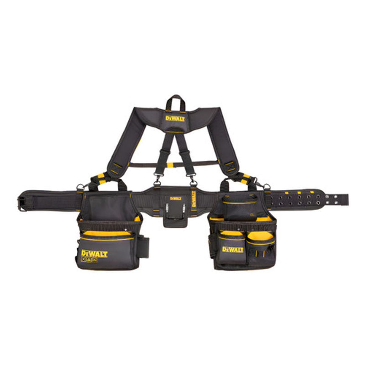 GENERICO - Cinturón Porta Herramientas Con Tirantes DeWalt