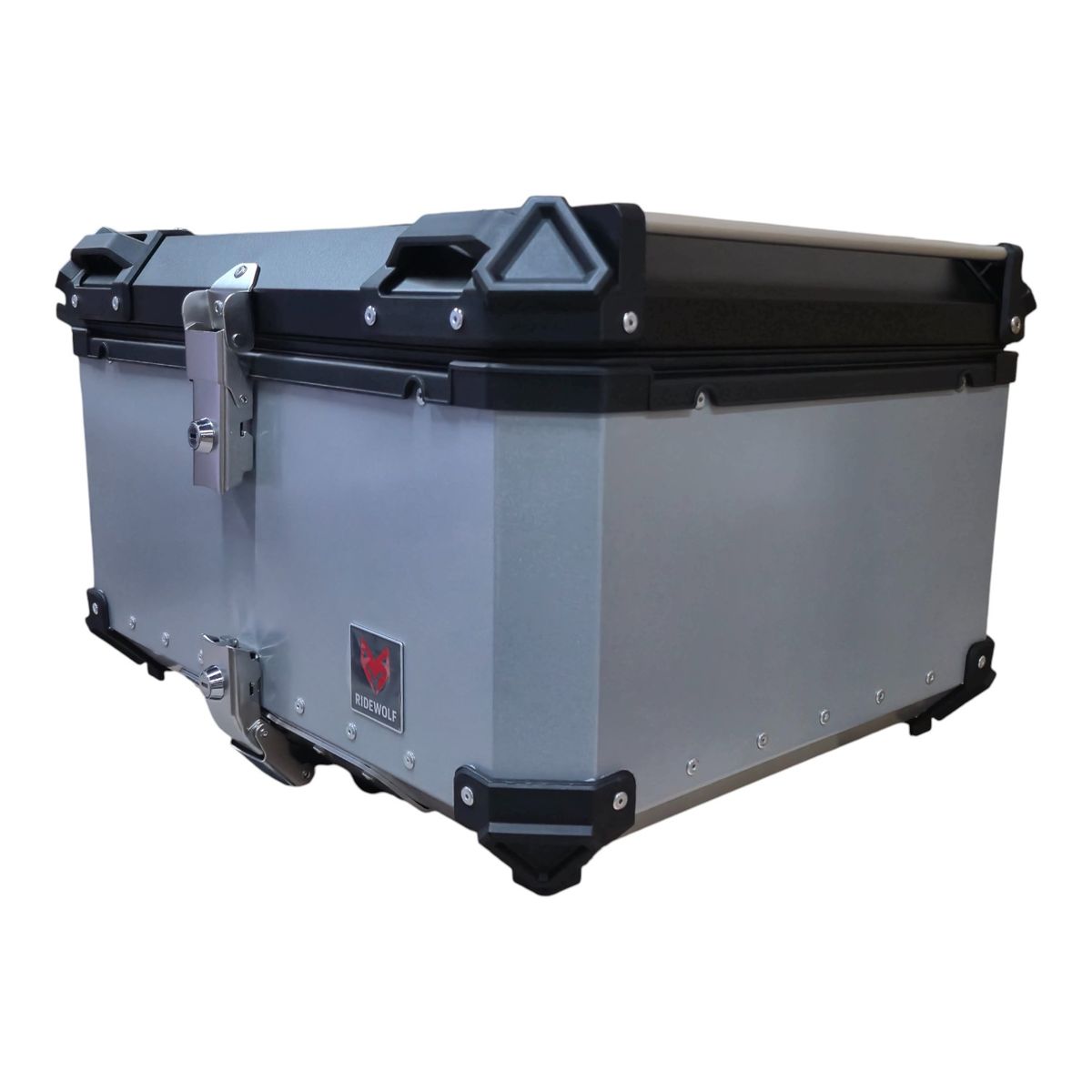 GENERICO - RIDEWOLF 0712-80 Maleta Top Case 80L Negra para Motocicleta