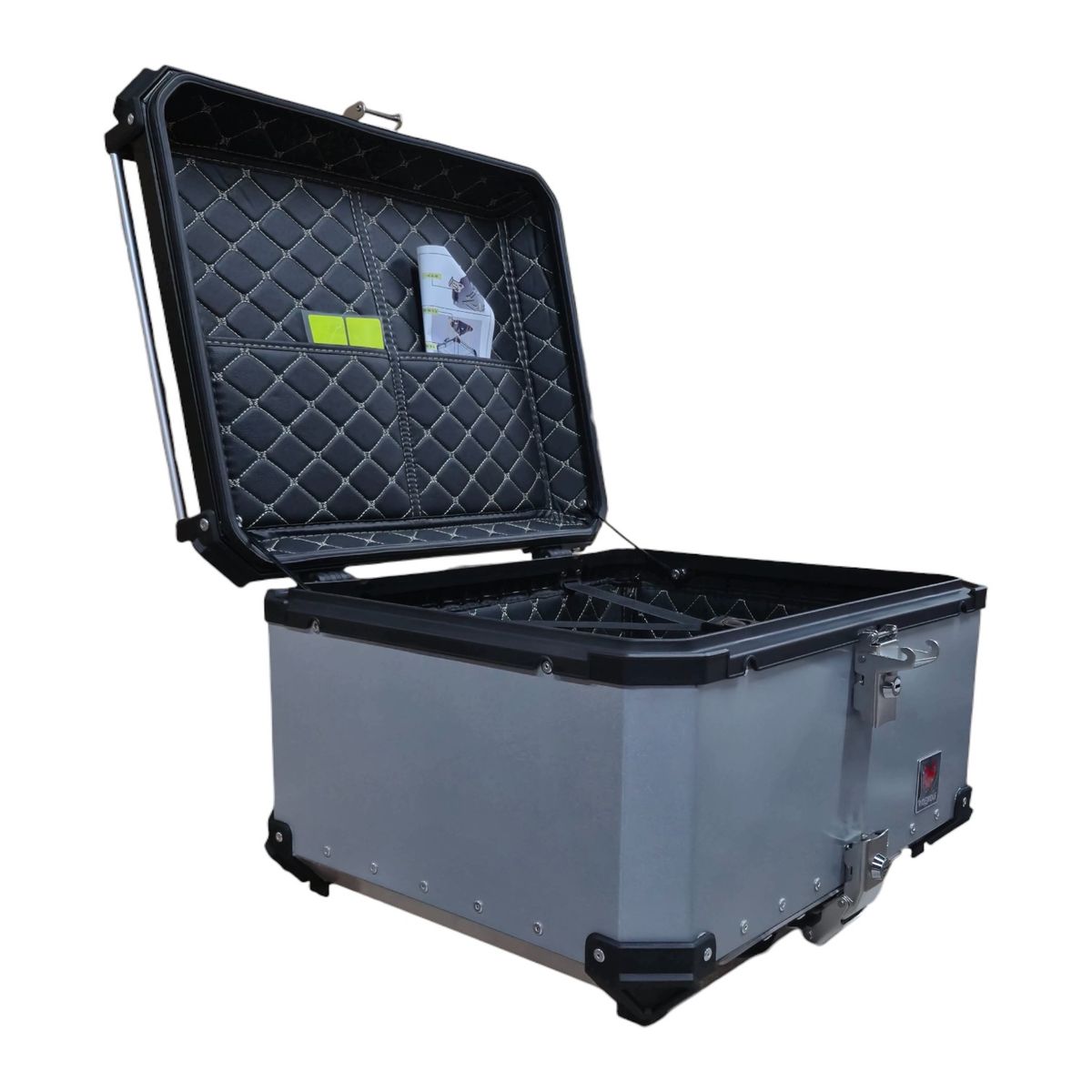 GENERICO - Maleta RIDEWOLF 0712-80 Top Case 80 Litros Negro para Moto