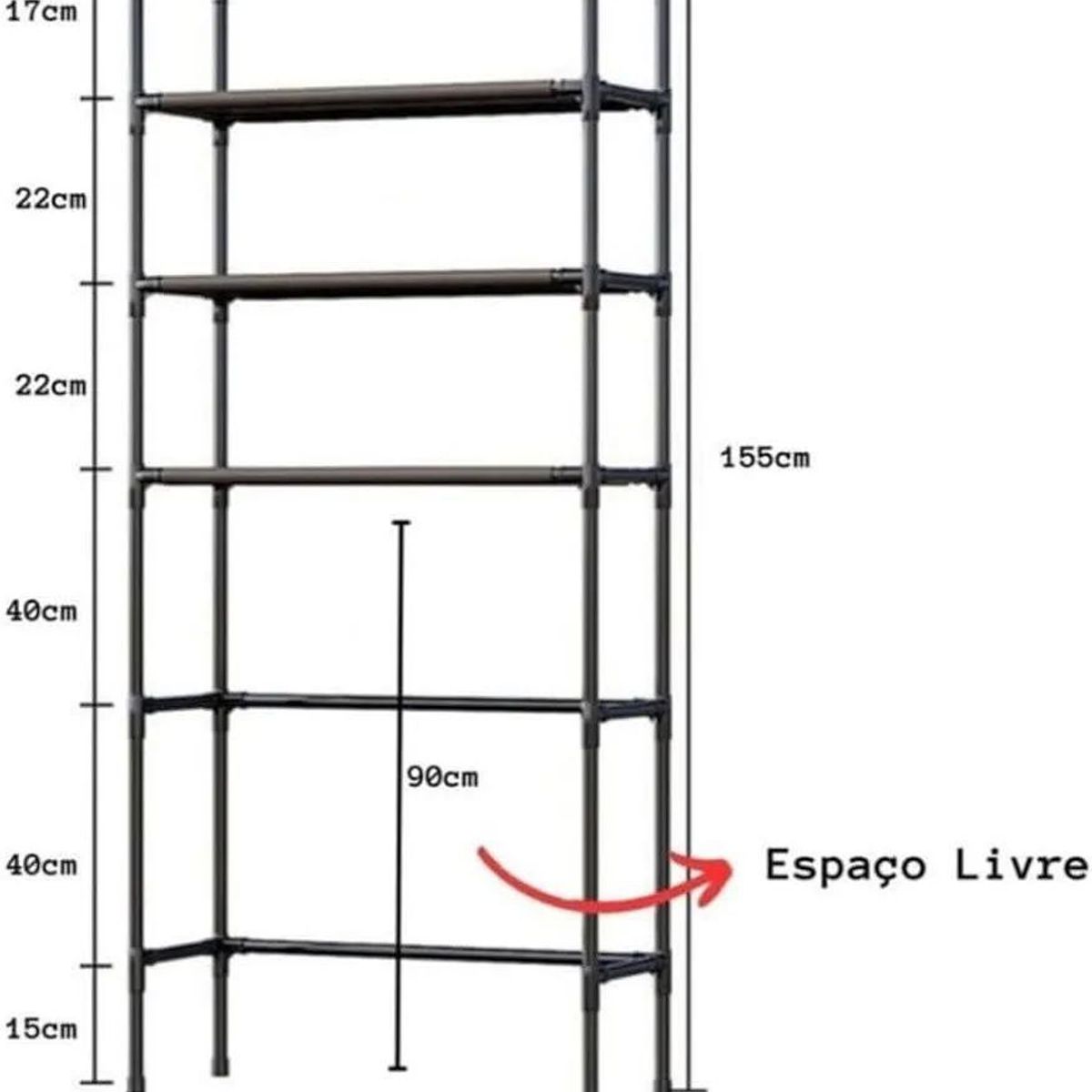 GENERICO - Estante organizador Metalico