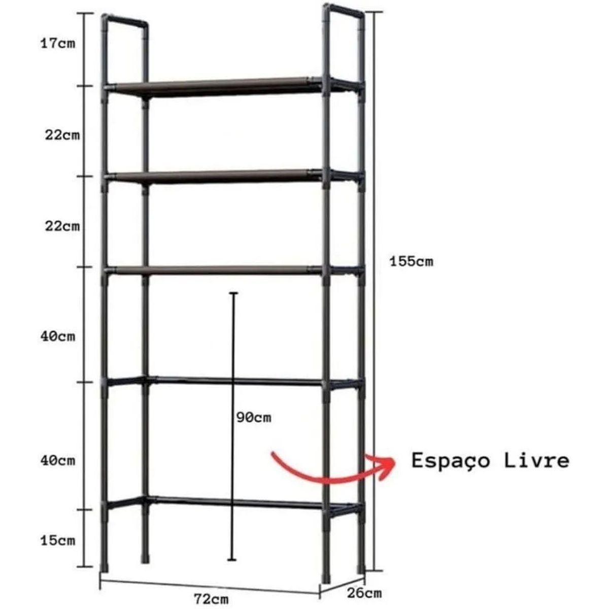 GENERICO - Estante organizador Metalico