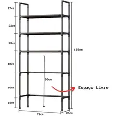 GENERICO - Estante organizador Metalico