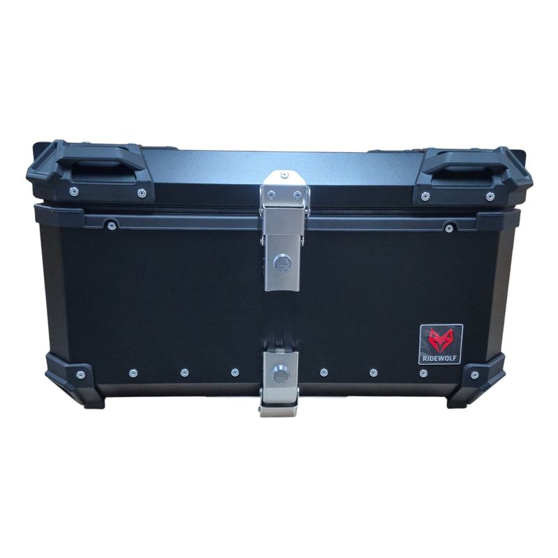 GENERICO - RIDEWOLF 0712-65 Maleta Top Case 65L Negra para Motocicleta