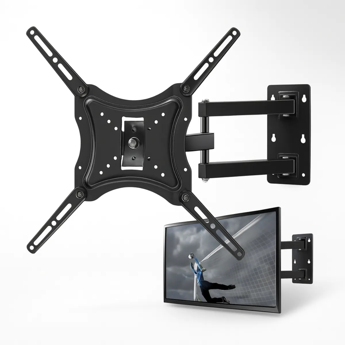 GENERICO - Soporte Base Pared Televisor Tv 14 - 55 Pulgadas Brazo Móvil