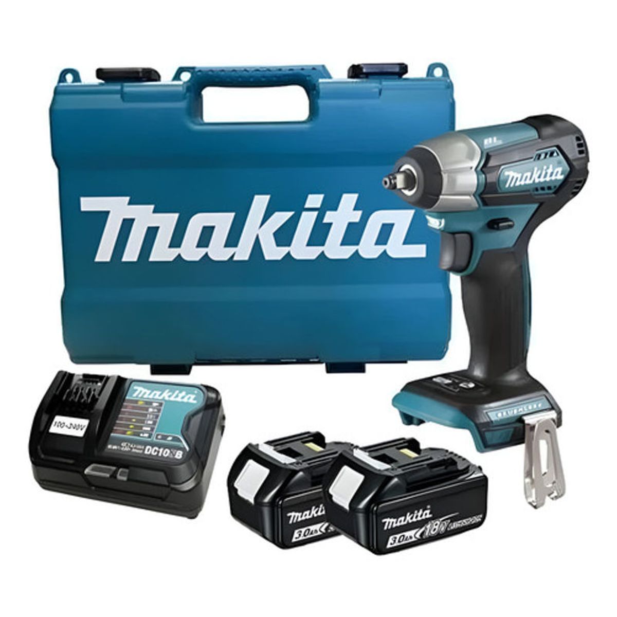 GENERICO - Llave de Impacto 12 18V Makita DTW181RFE Turquesa