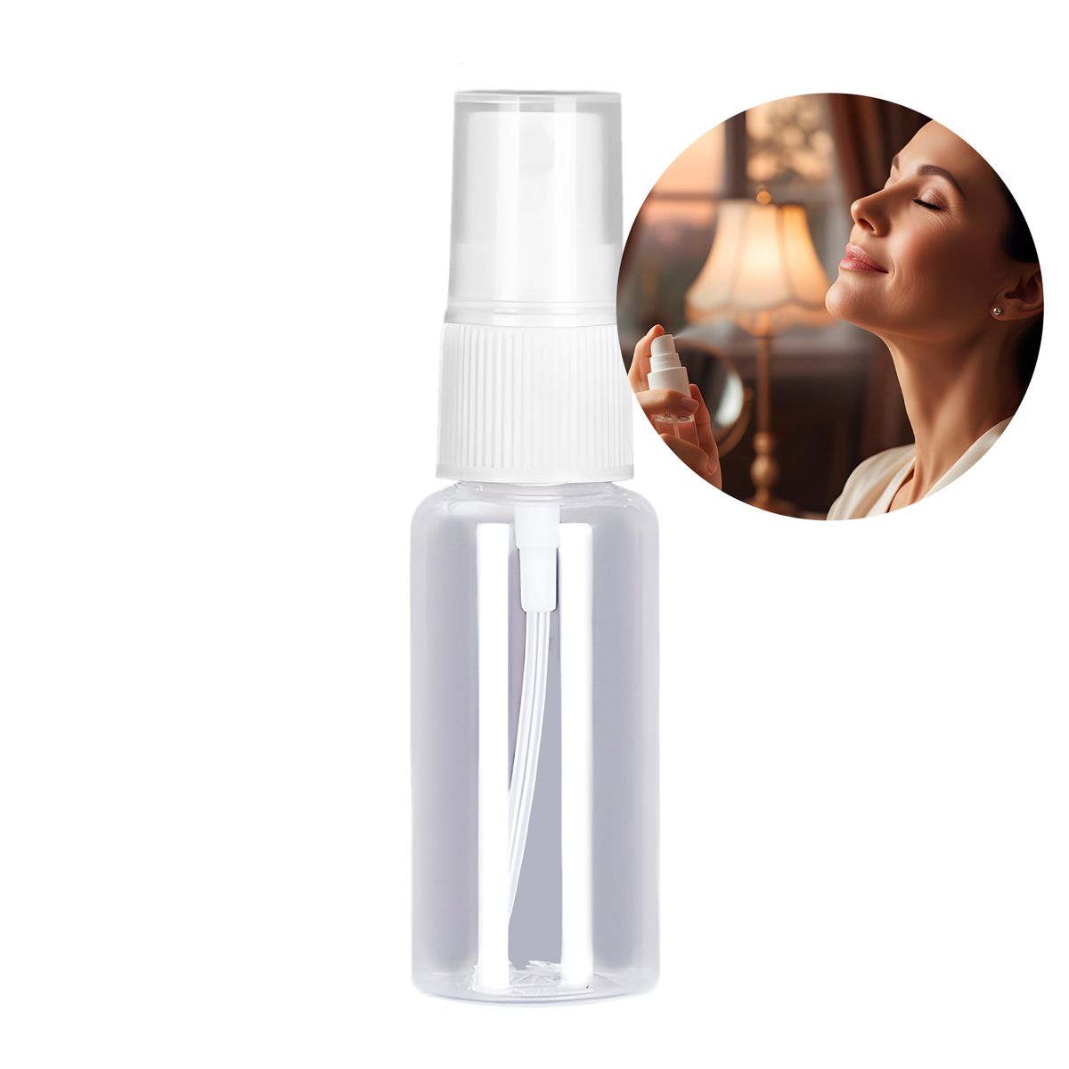 20 Frascos Plásticos Válvula Spray Liquido Transparente 30ml, marca GENERICO - Foto Principal