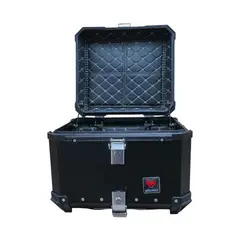 GENERICO - Maleta RIDEWOLF 0712-55 Top Case 55 Litros Negro para Moto