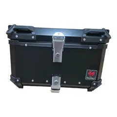 GENERICO - RIDEWOLF 0712-50 Maleta Top Case 50L Negra para Motocicleta