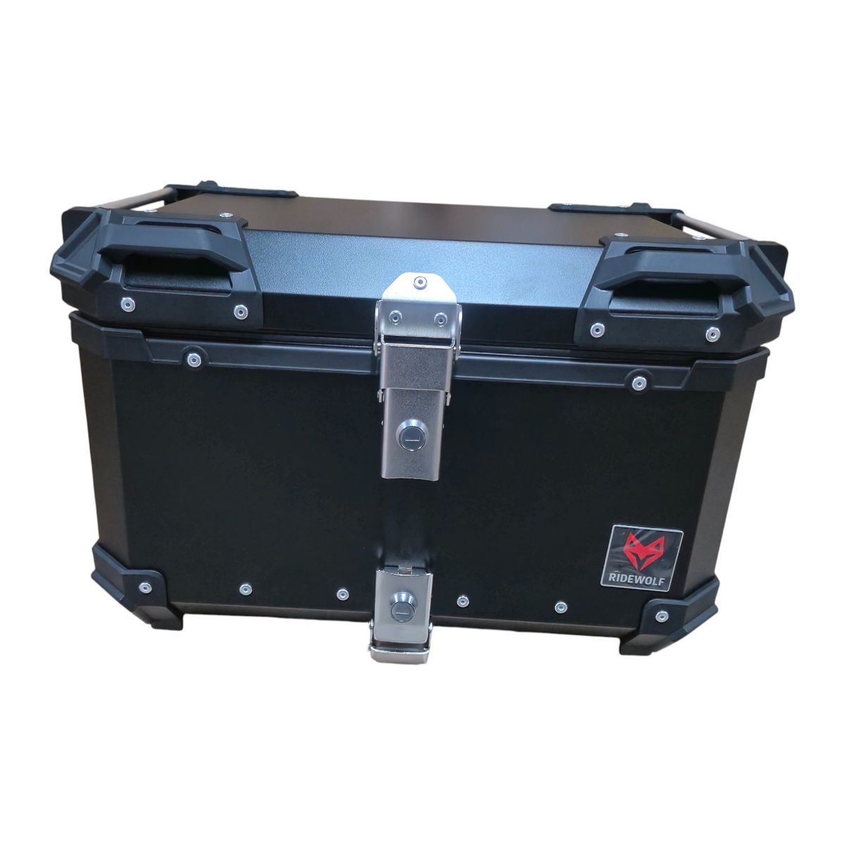 GENERICO - RIDEWOLF 0712-50 Maleta Top Case 50L Negra para Motocicleta