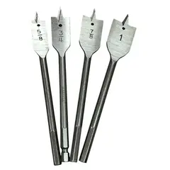 GENERICO - Set 4 Brocas Paleta Plana Para Madera F3C