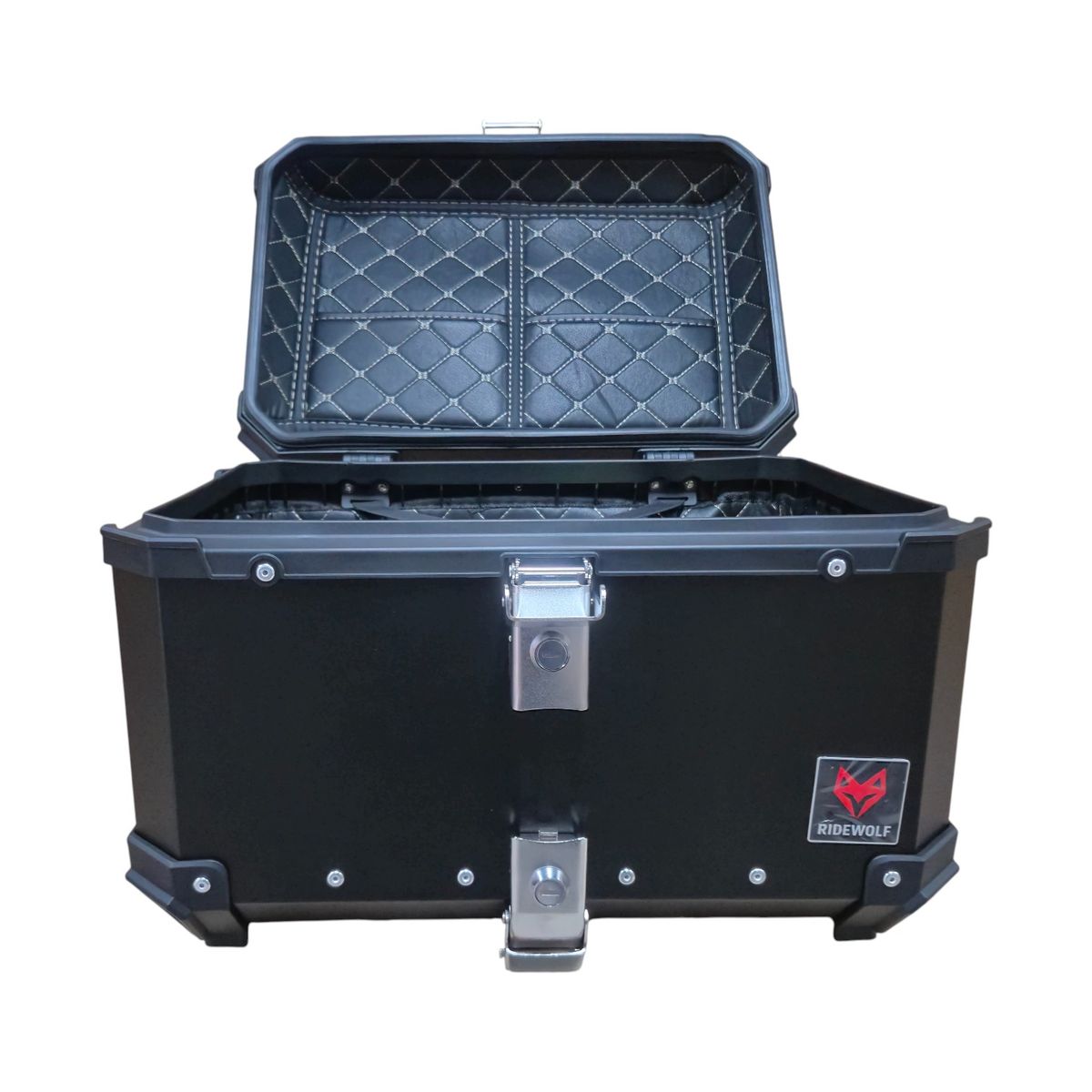GENERICO - Maleta RIDEWOLF 0712-50 Top Case 50 Litros Negro para Moto