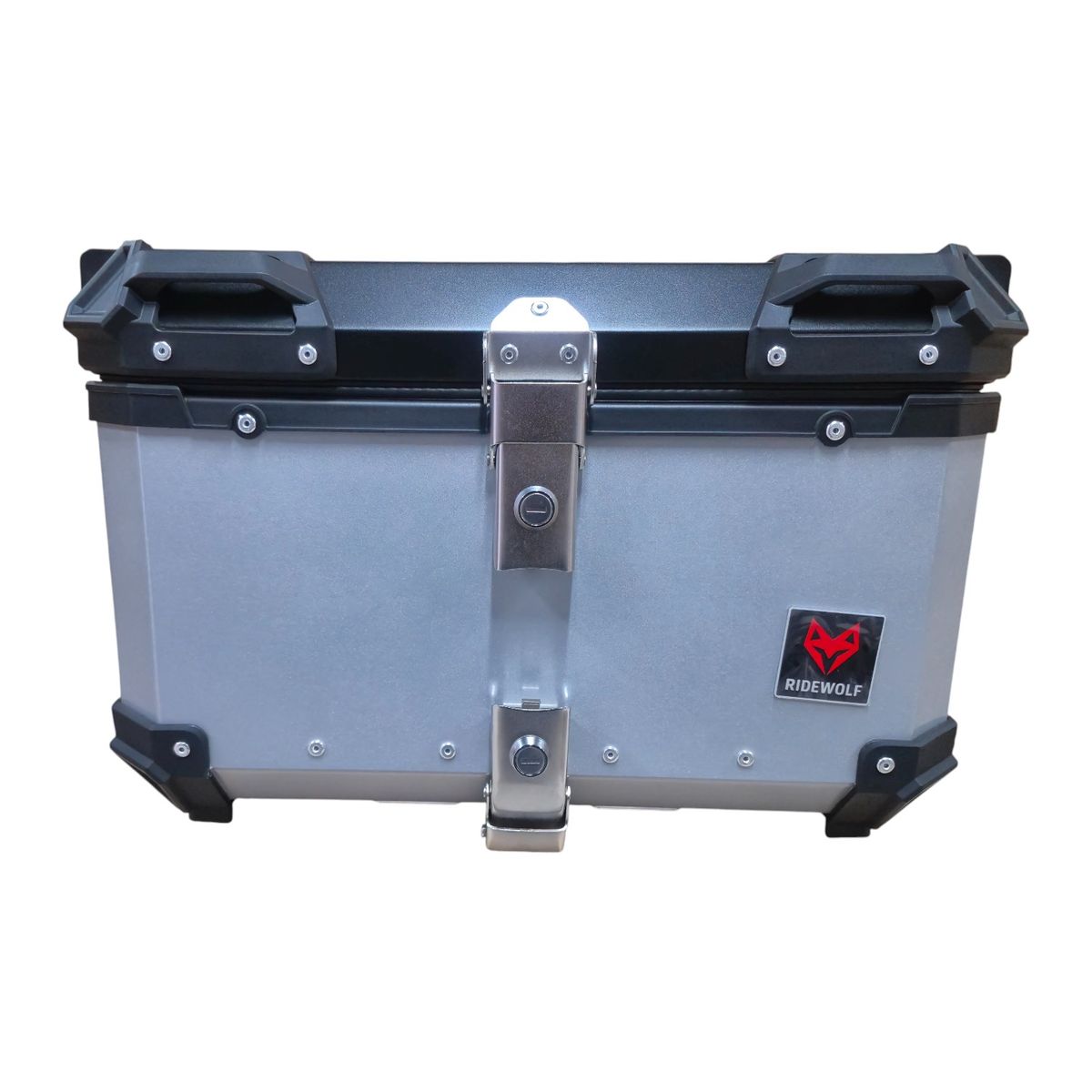 GENERICO - RIDEWOLF 0712-50 Maleta Top Case 50L Plata para Motocicleta