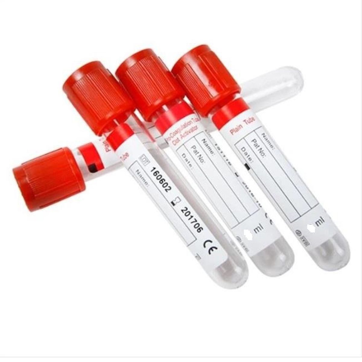 GENERICO - Tubo tapa roja 4 ml act coag 13X76mm 100 unidades