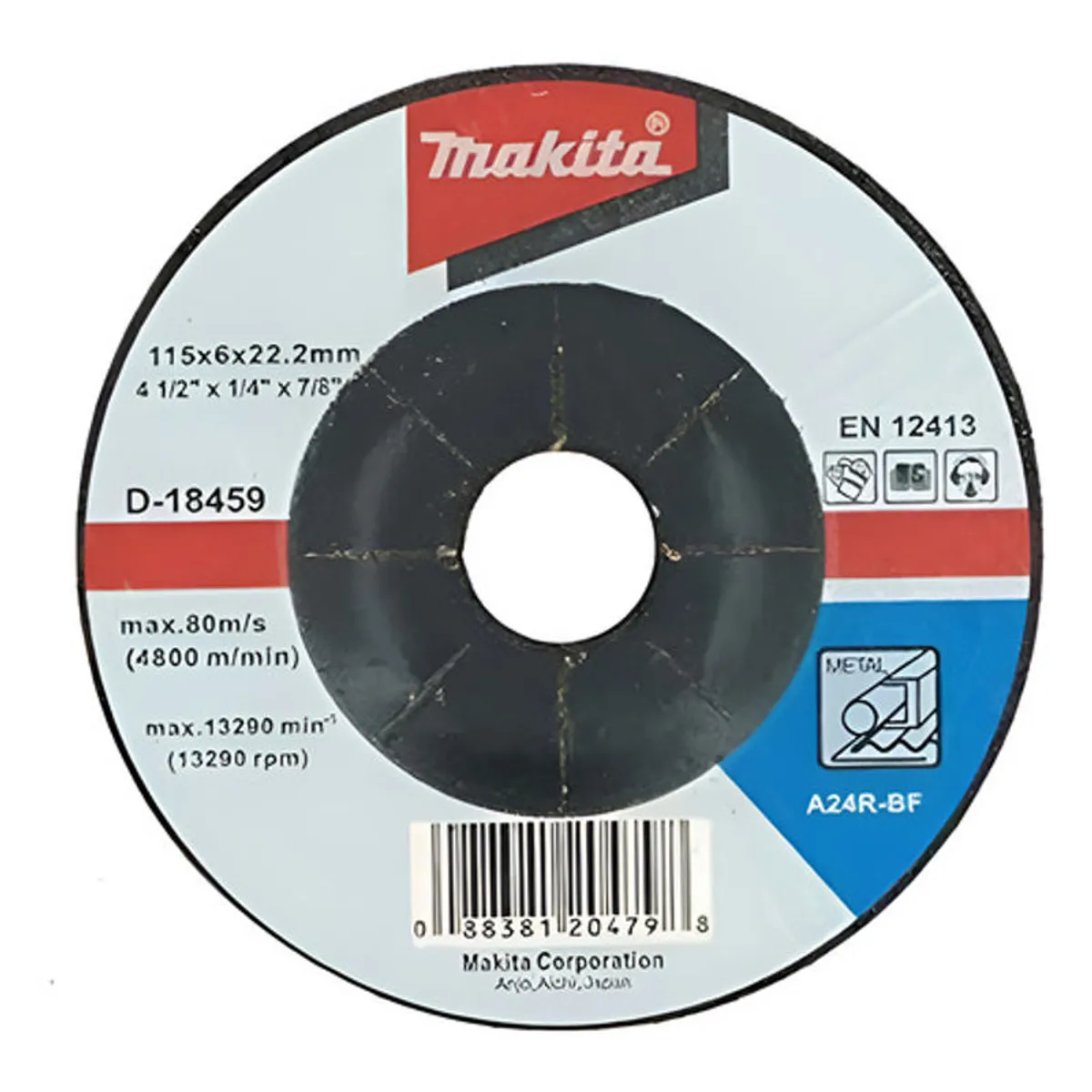 GENERICO - Pack 10 Discos Desbaste Metal 4-12 Makita